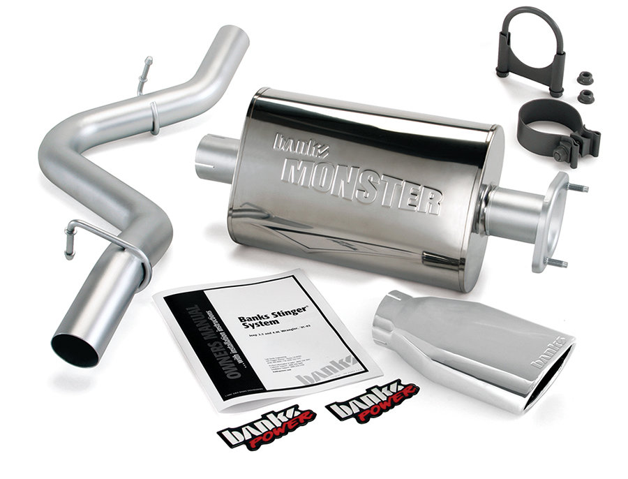 Banks Power Monster Exhaust for 04-06 Jeep Wrangler TJ with  | Quadratec