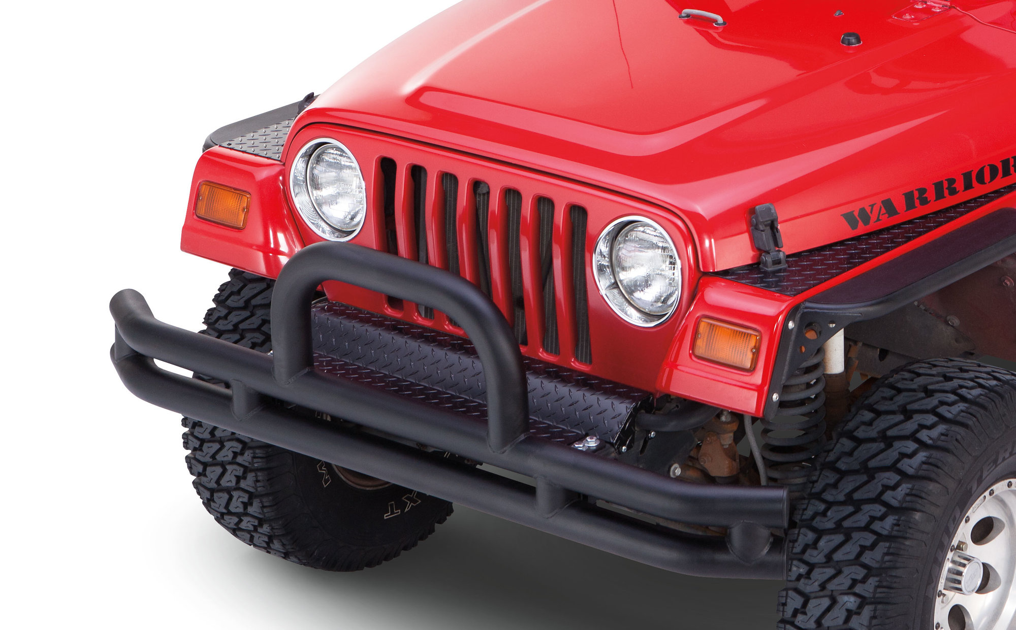 Warrior Products WAR918FC Diamond Plate Front Frame Cover for 04-06 Jeep  Wrangler TJ Unlimited | Quadratec