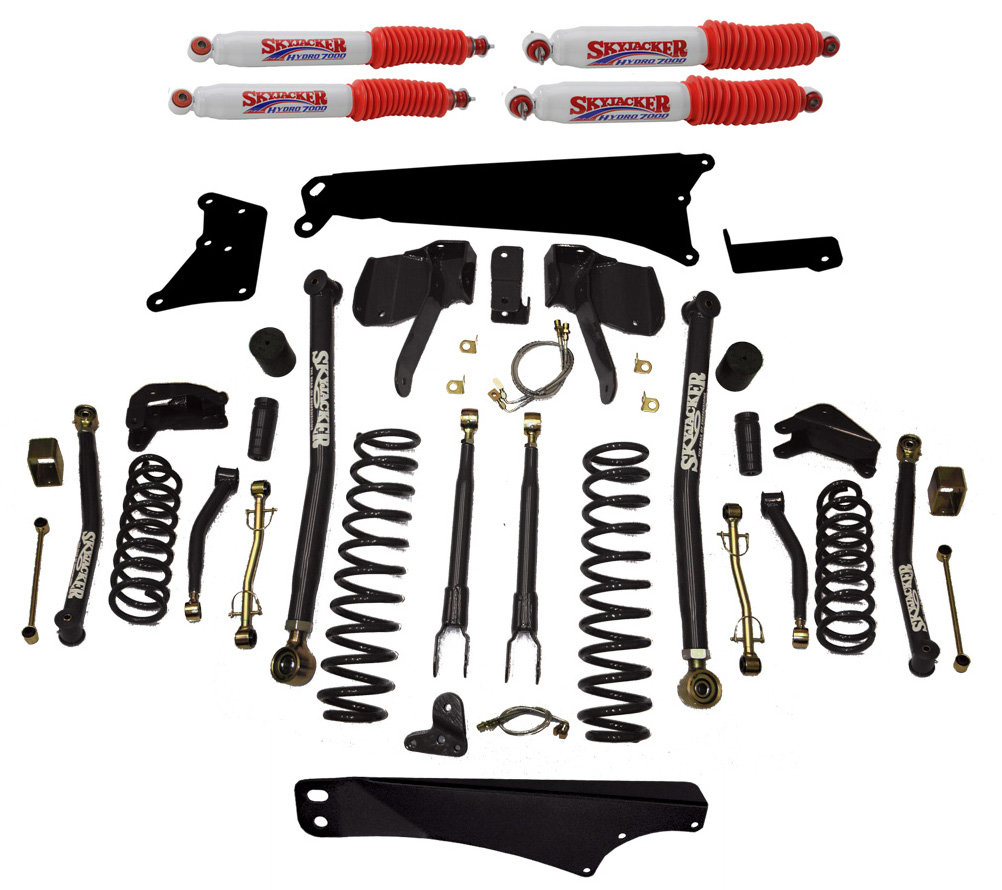 Skyjacker 6 Long Arm Lift Kit For 07 11 Jeep Wrangler Unlimited Jk 4 Door