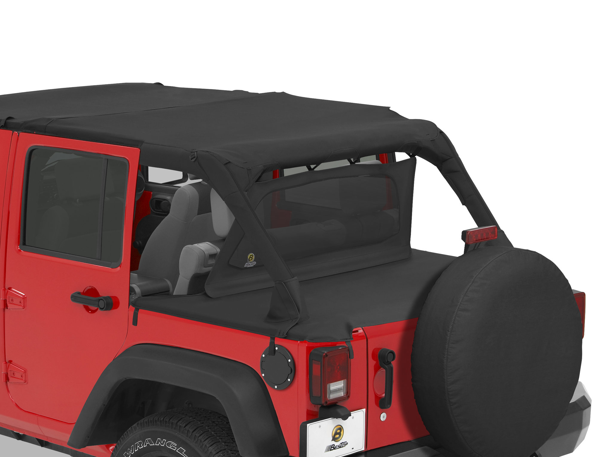 Jeep Wrangler JK 4türer Duster Abdeckung Verlängerung Black Diamond Bestop  07-18