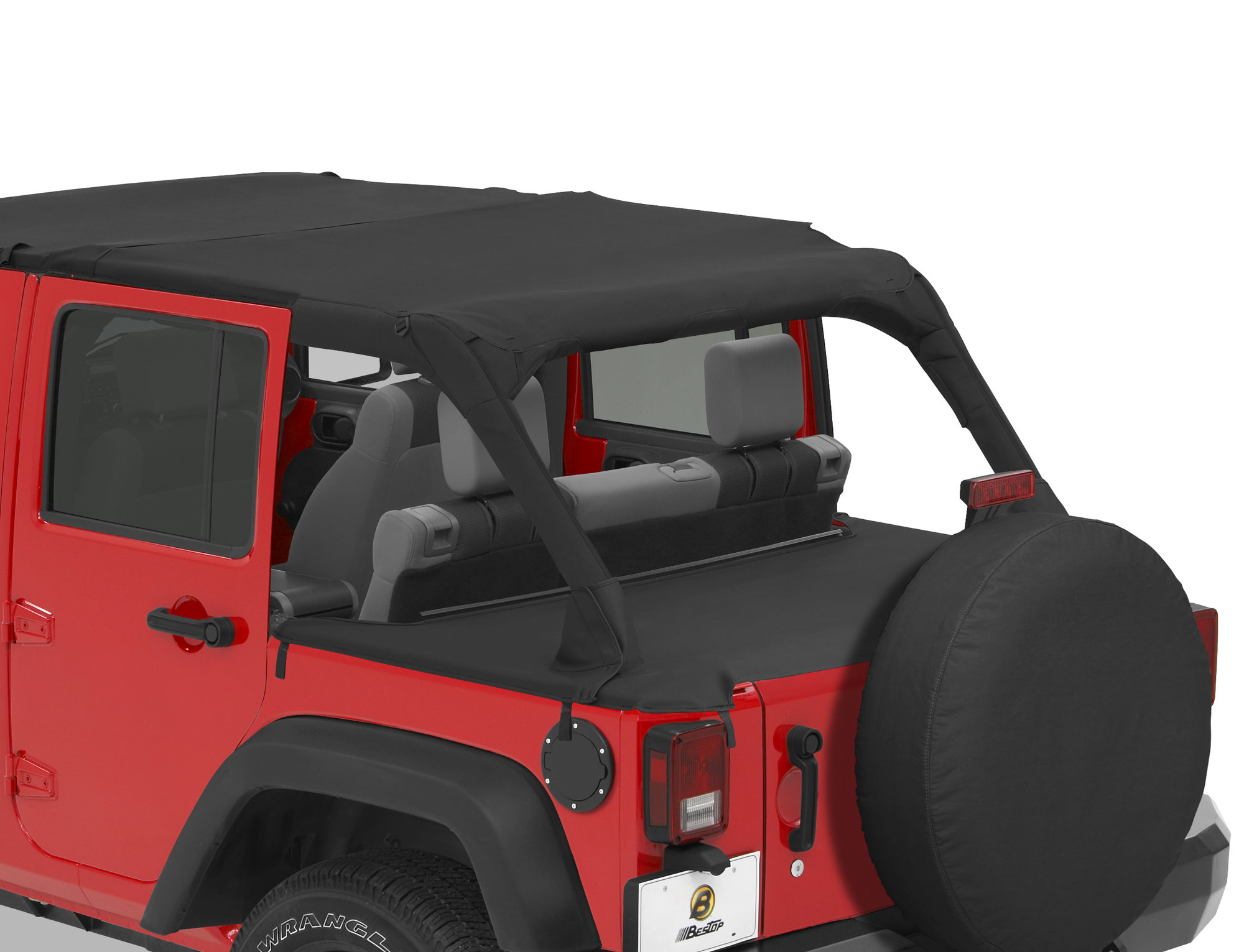 Bestop 90031-35 Duster Deck Cover for 07-18 Jeep Wrangler Unlimited JK 4  Door | Quadratec