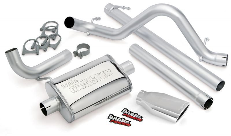 Gale Banks Engineering Monster Exhaust for 07-11 Jeep Wrangler Unlimited JK  4 Door with  V-6 | Quadratec