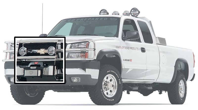Stainless Steel WARN 76007 Trans4mer Grille Guard
