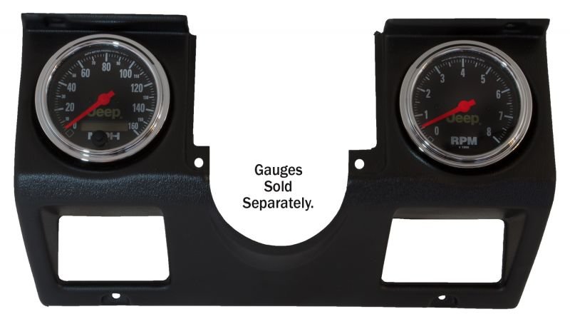Gauge Works 15220 GaugeWorks Dual Cluster Bezel for 87-95 Jeep Wrangler YJ  | Quadratec