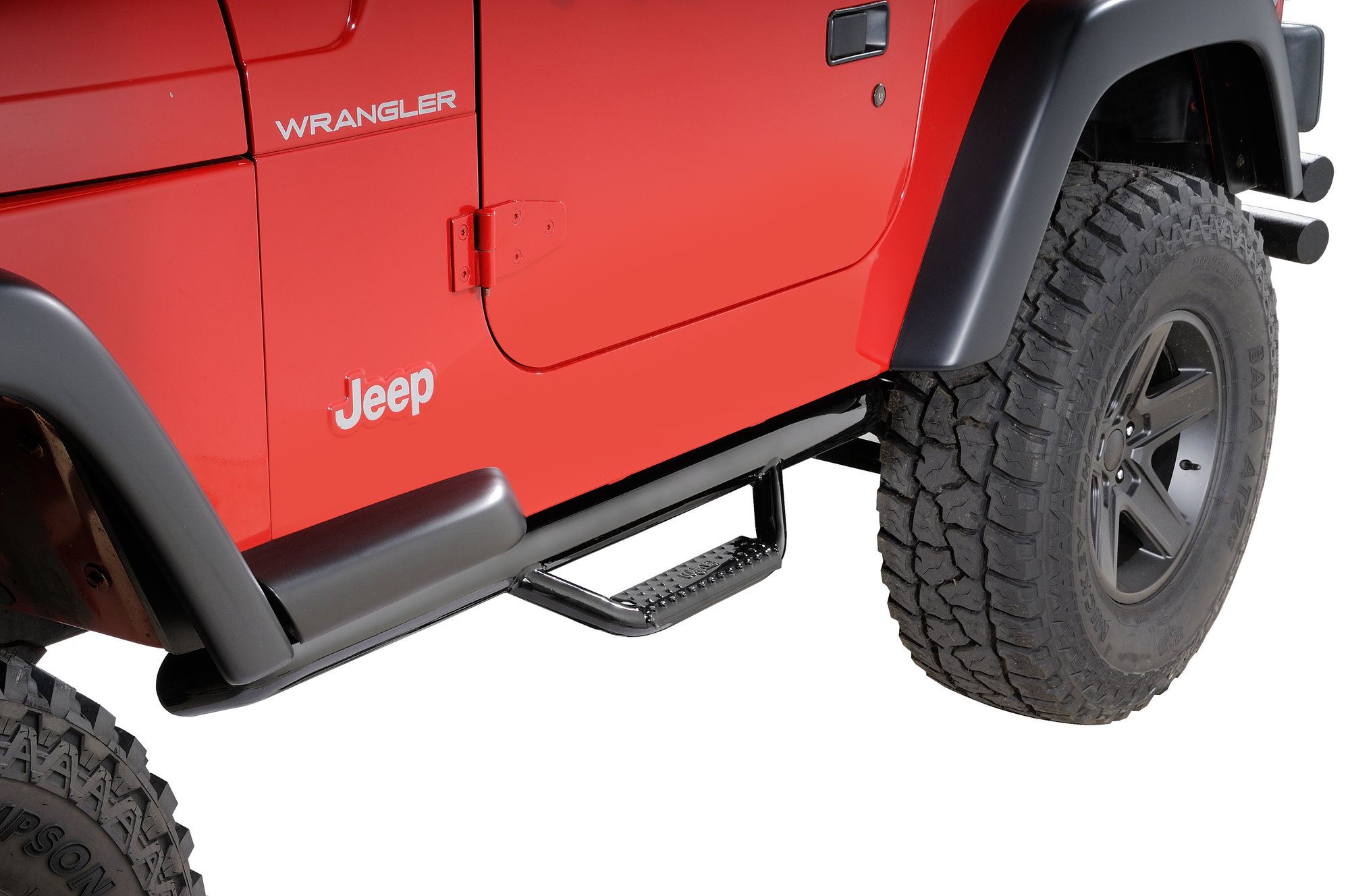 N-FAB Nerf-Steps for 97-06 Jeep Wrangler TJ | Quadratec