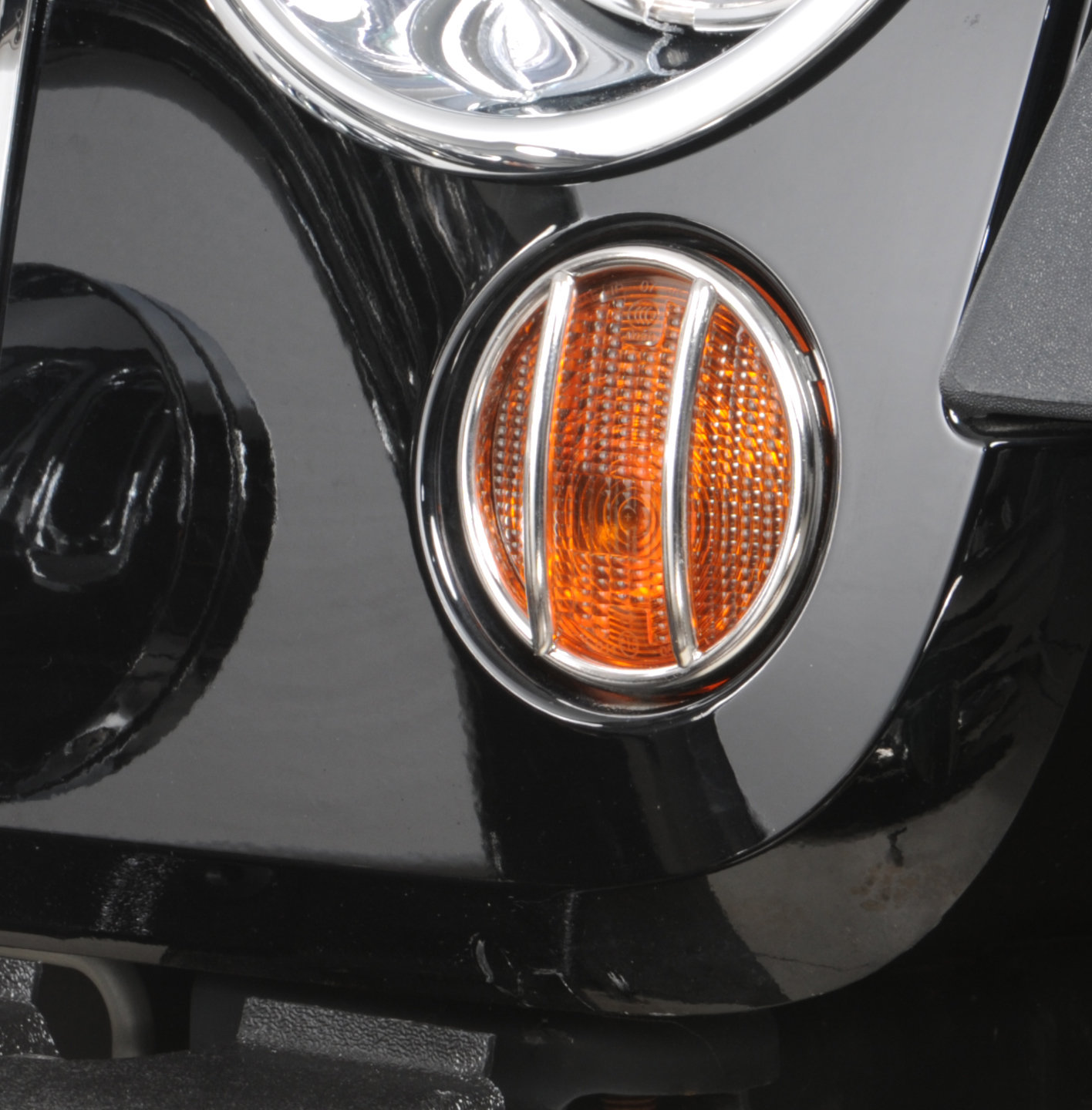 Rugged Ridge 11142.11 Stainless Front Euro Turn Signal Guard Pair Rugged Ridge 11142.11 Stainless Front Euro Turn Signal Guard Pair
