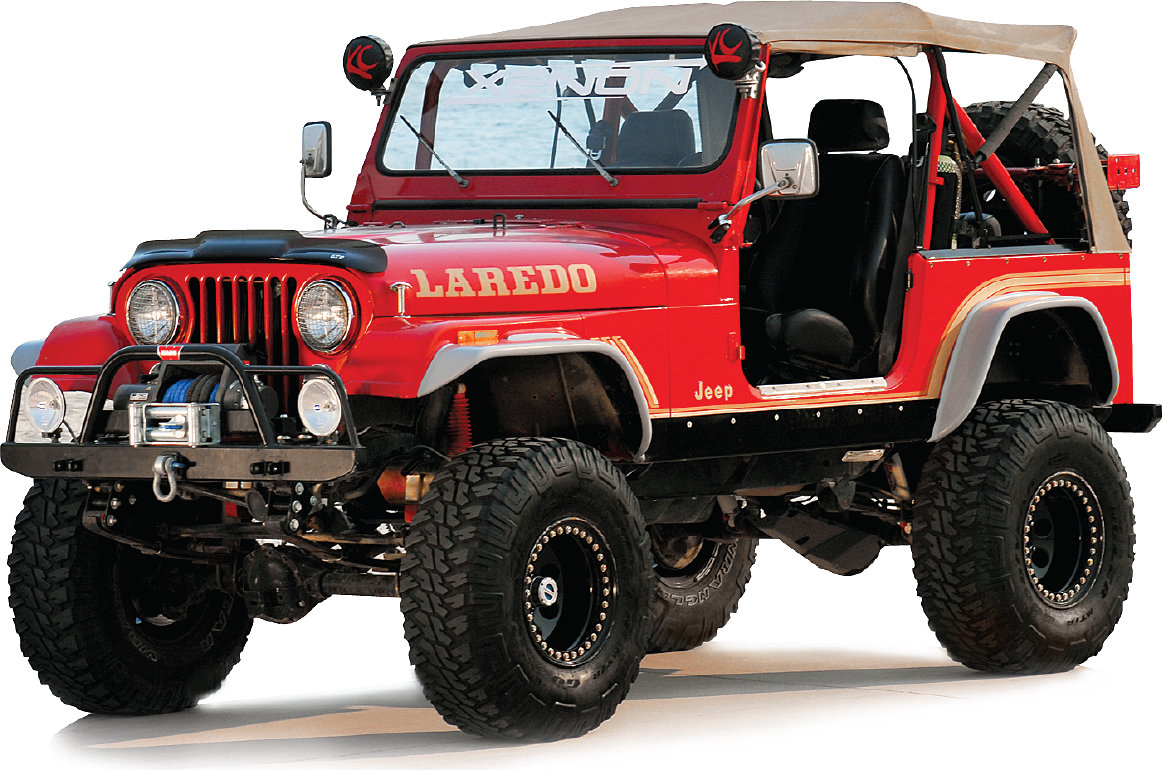 Xenon 9090 Flat Fender Style Flare Kit for 55-86 Jeep CJ-5 & CJ-7.