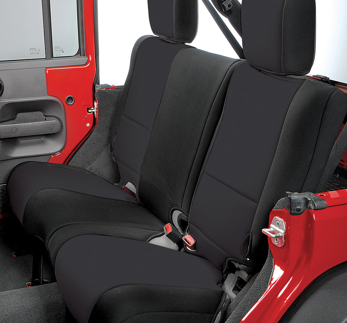 Rugged Ridge Custom Fit Neoprene Rear Seat Covers for 07-18 Jeep Wrangler JK  2 Door | Quadratec