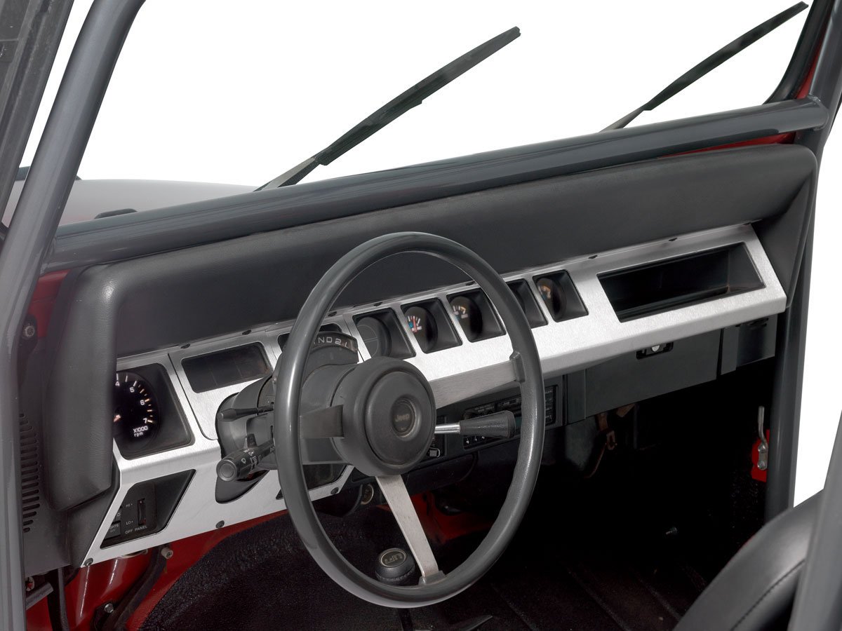Warrior Products Dash Panel Overlays for 87-95 Jeep Wrangler YJ | Quadratec