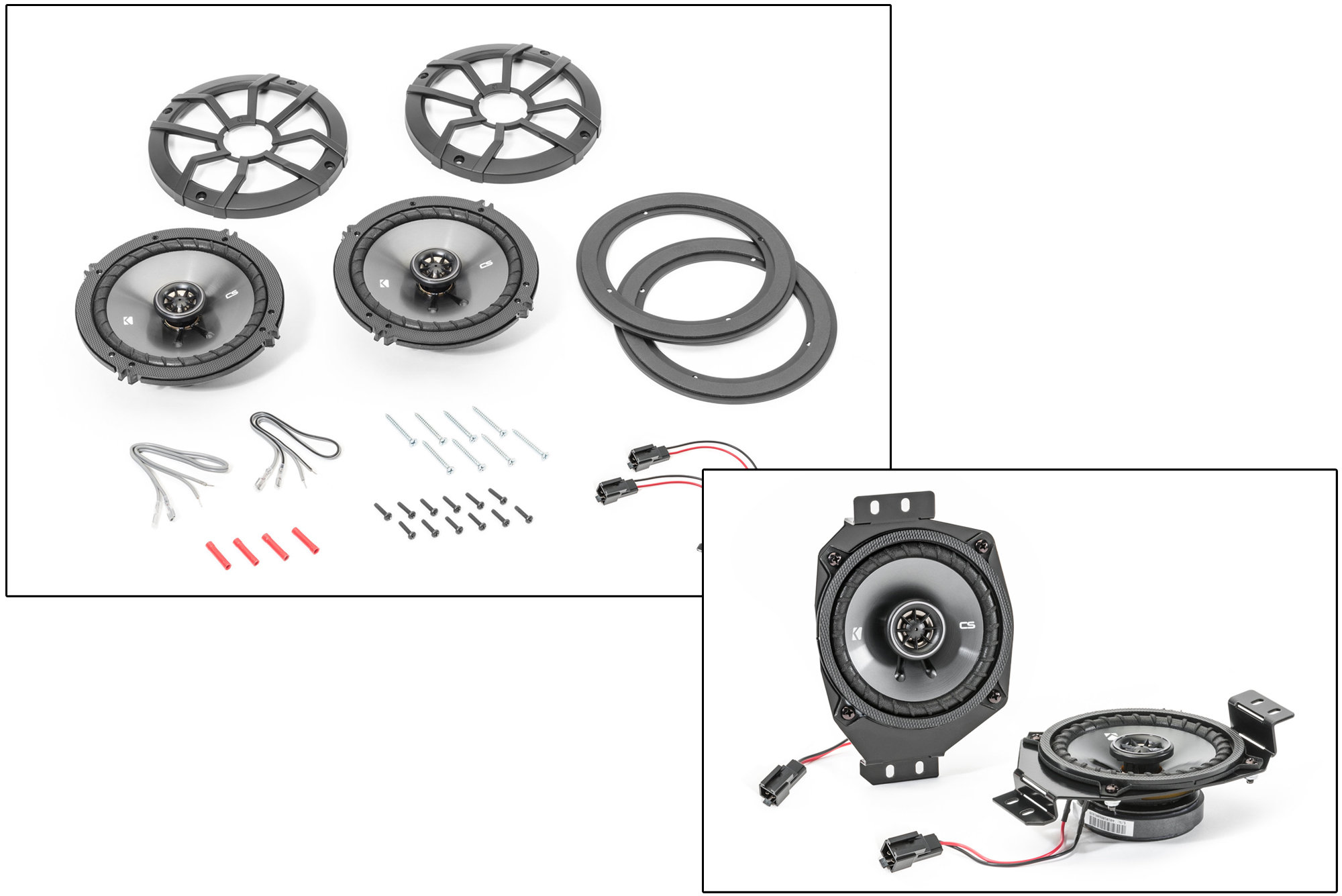 Kicker 6.5" Deluxe Sound Bar Speaker Kit with 5.25" Deluxe Dash Speaker