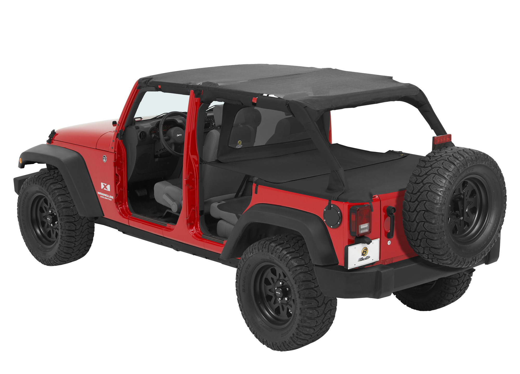 Bestop Duster, Extension & Windjammer with Mesh Safari Bikini for 07-09 Jeep  Wrangler Unlimited JK 4 Door | Quadratec