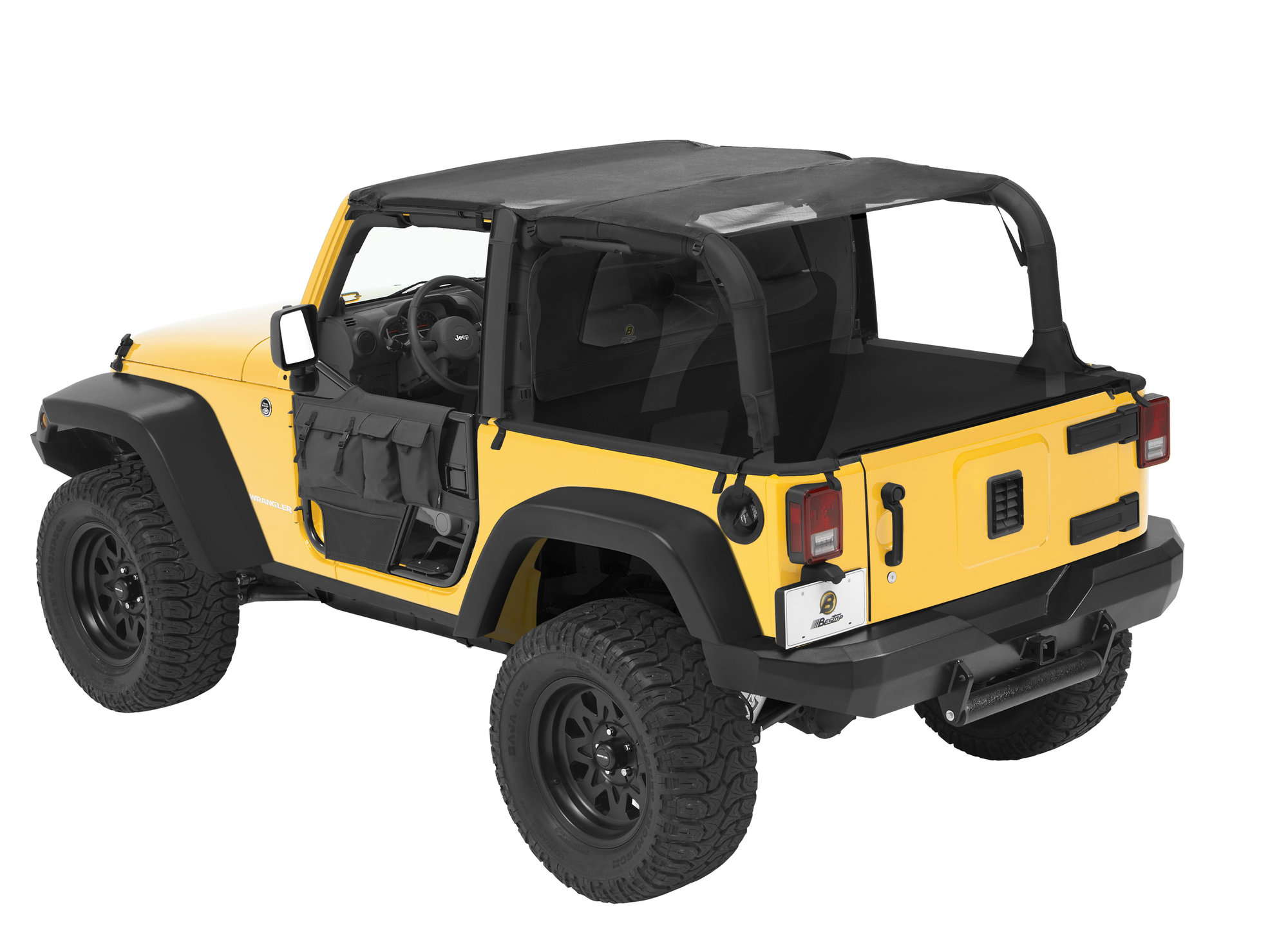 Bestop Duster & Windjammer with Mesh Safari Bikini for 07-09 Jeep Wrangler  JK 2 Door with Factory Soft Top | Quadratec