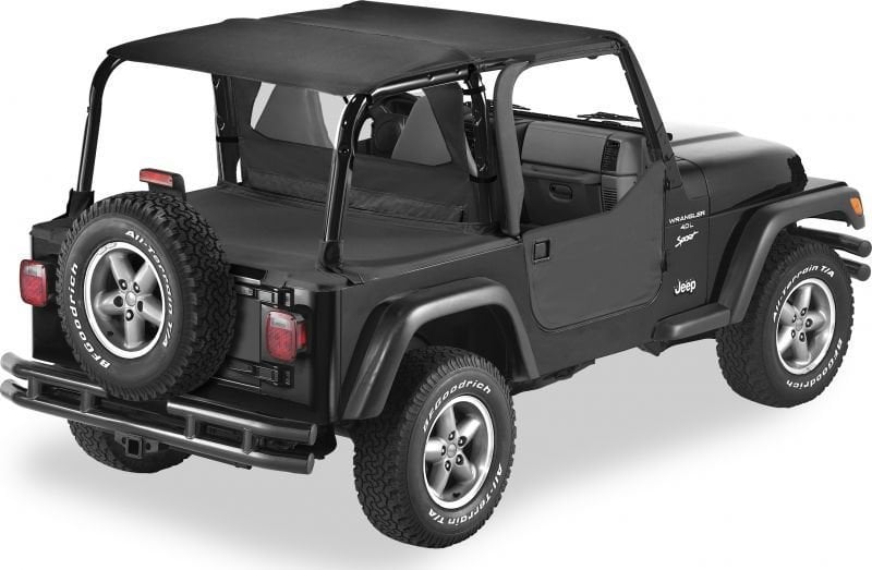 Bestop Safari Header Combo for 97-02 Jeep Wrangler TJ with Hard Top |  Quadratec