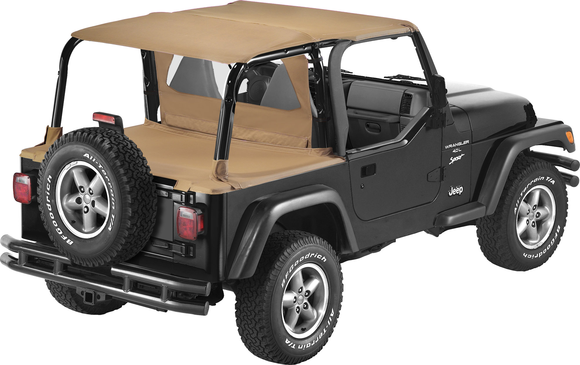 Bestop TOP SPICE Safari Bikini, Duster & Windjammer Summer Combo in Spice  for 97-02 Jeep Wrangler TJ with Supertop | Quadratec