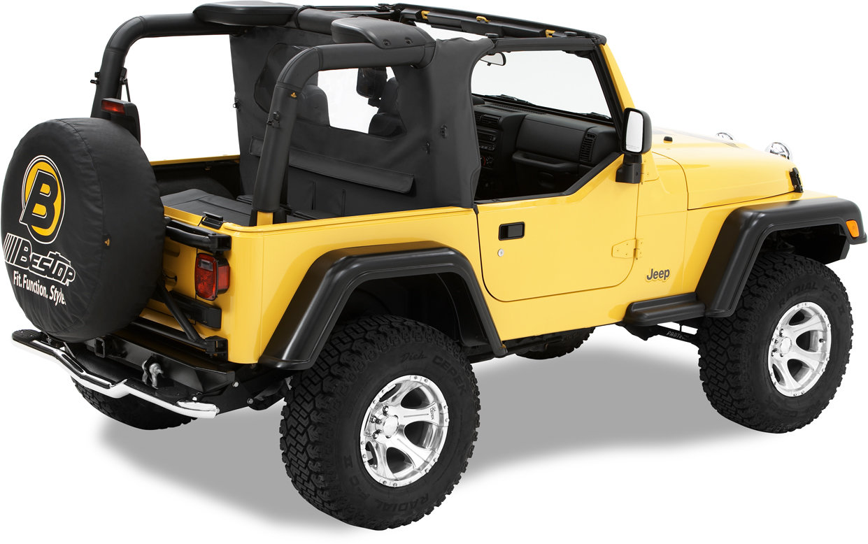 Bestop WrapAround Windjammer for 97-02 Jeep Wrangler TJ | Quadratec