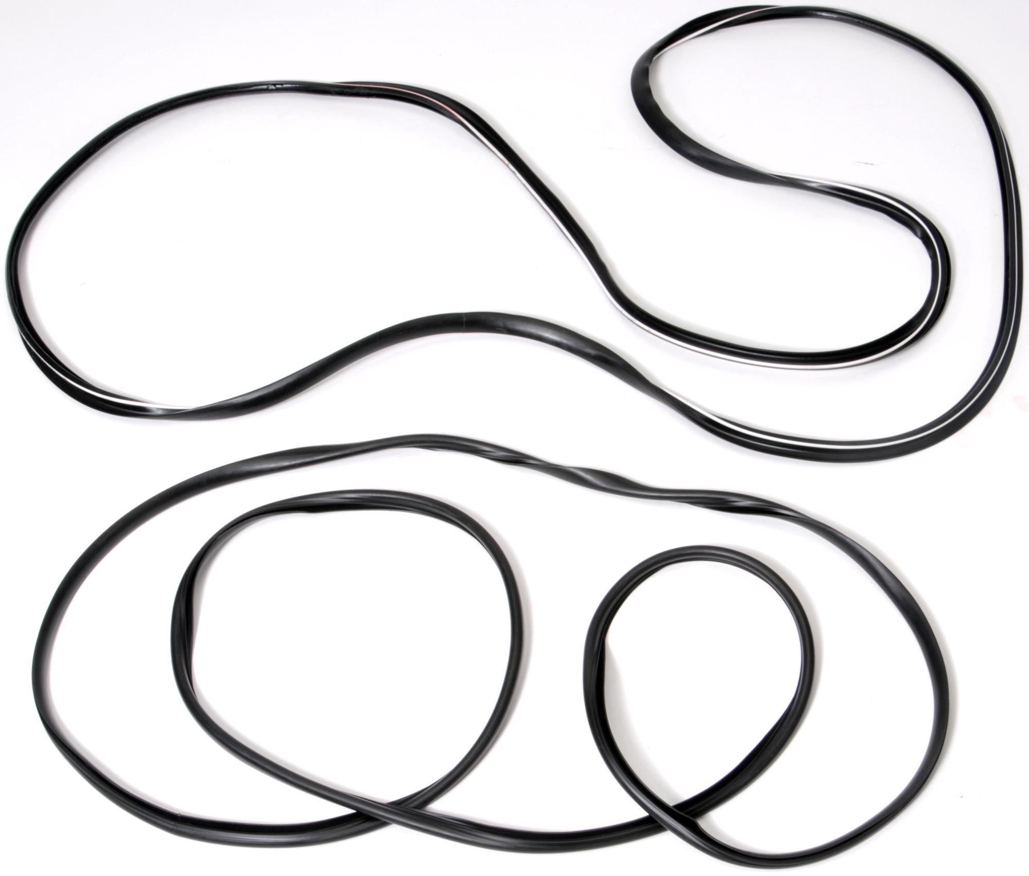Crown 55176430K Windshield Weatherstrip Seal Kit For Jeep Wrangler TJ 1997-2006