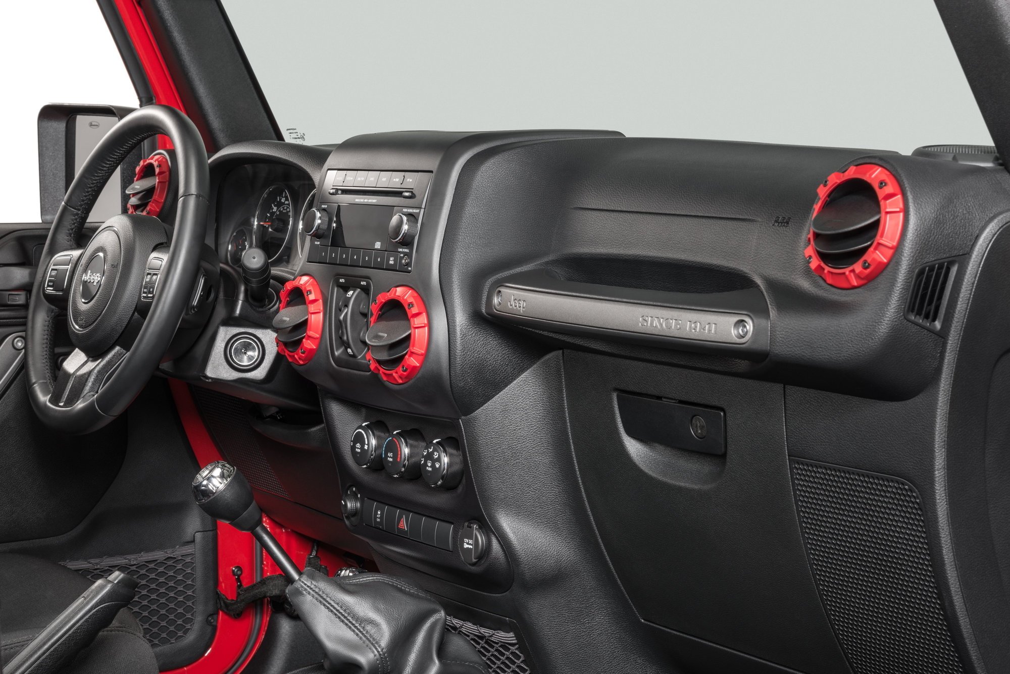 AJT Design Impact Dash Vent Trim Rings for 11-18 Jeep Wrangler JK |  Quadratec