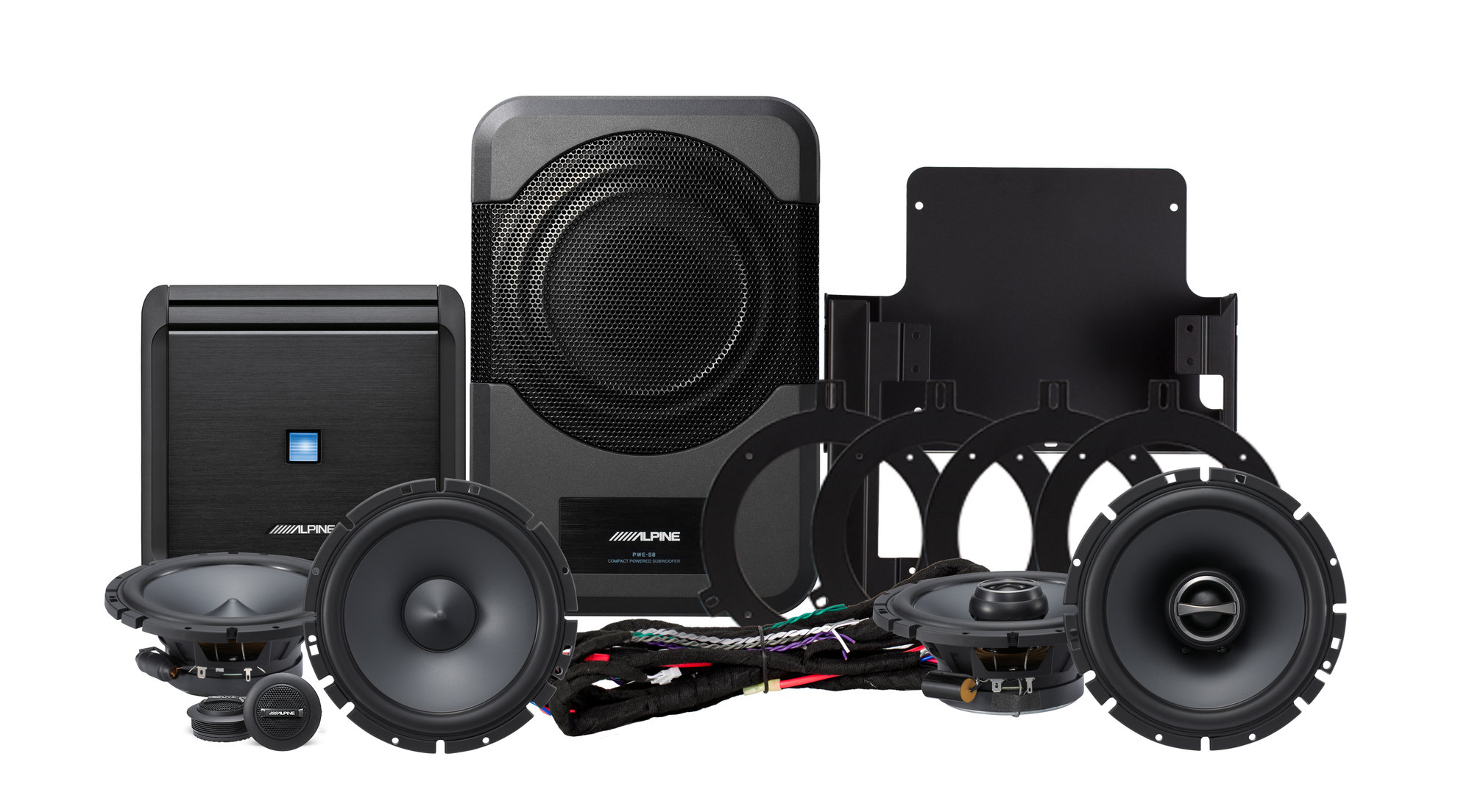 Alpine PSS20WRA Full Sound System Upgrade for 0714 Jeep Wrangler