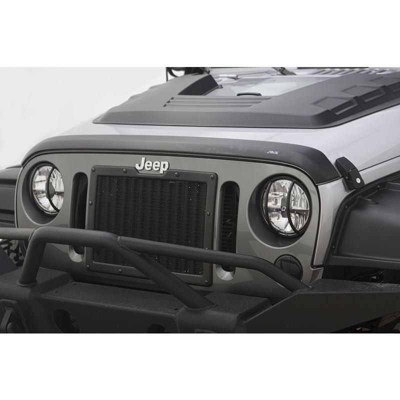 AVS 436060 Aeroskin II Bug Deflector in Textured Black for 07-18 Jeep  Wrangler JK | Quadratec