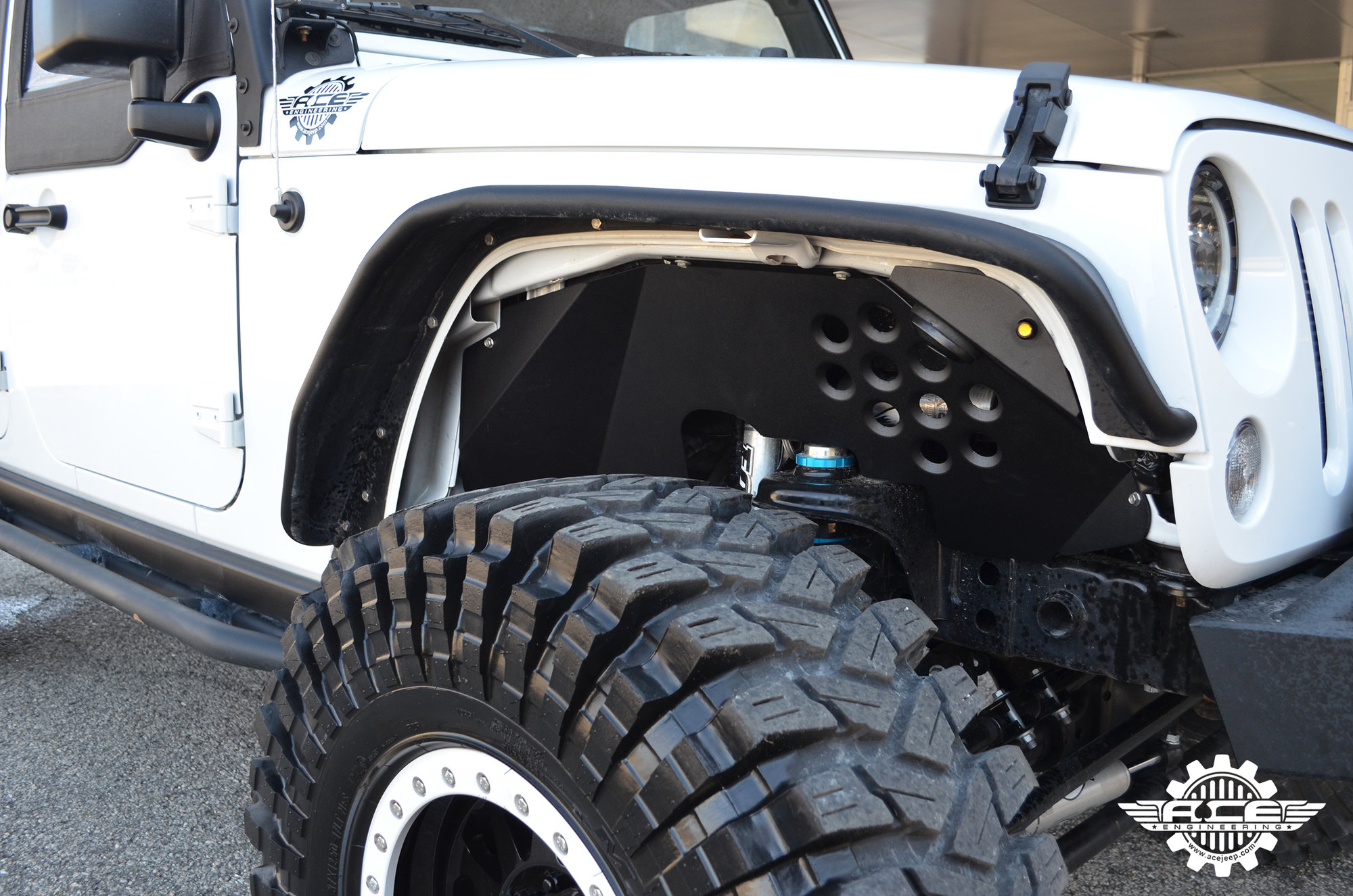 ACE Engineering Aluminum Inner Fender Kit for 0718 Jeep Wrangler JK