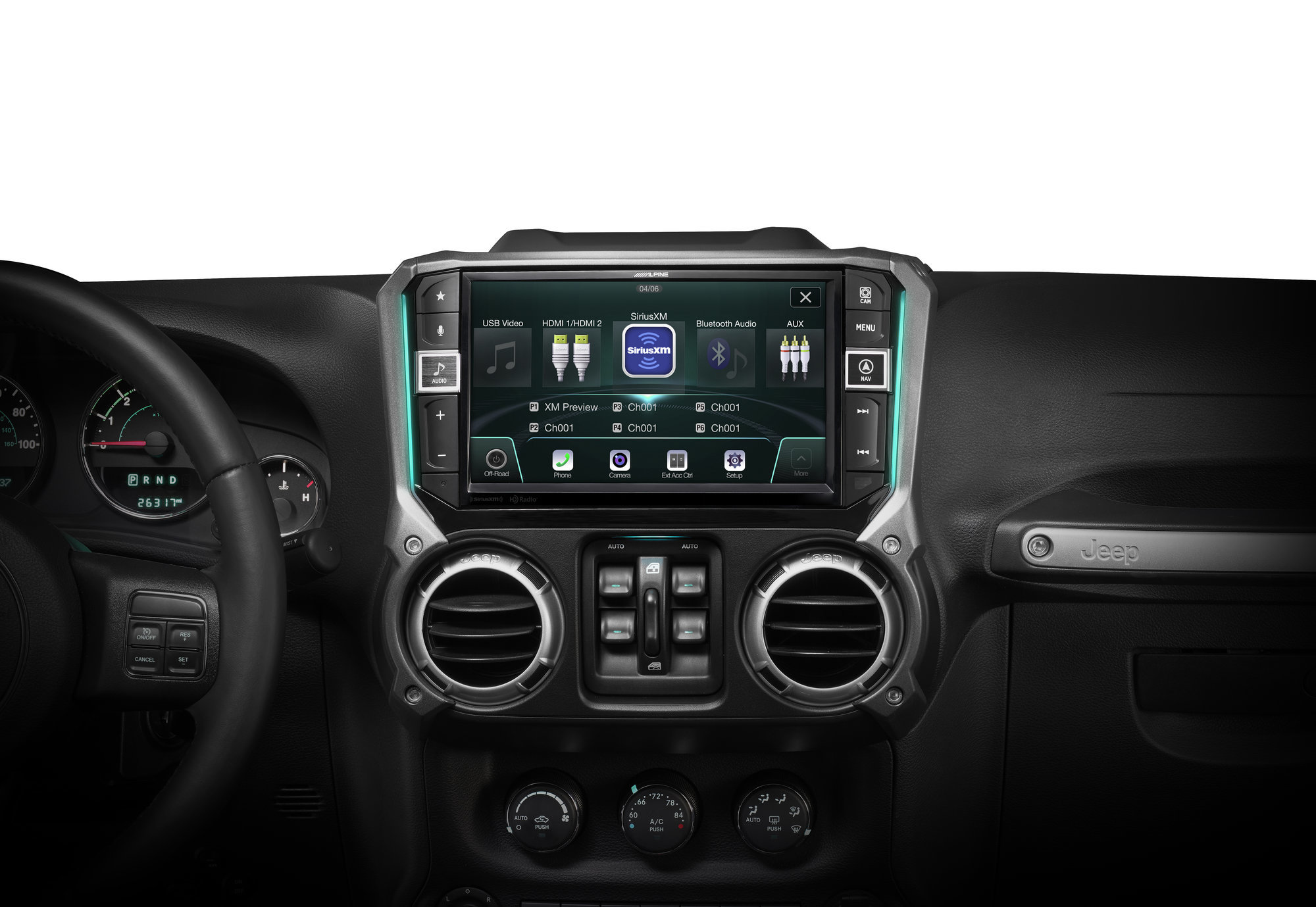 Alpine X409-WRA-JK 9in Dash Restyle System with Alpine PSS-21WRA Full Sound  System Upgrade for 15-18 Jeep Wrangler Unlimited JK | Quadratec