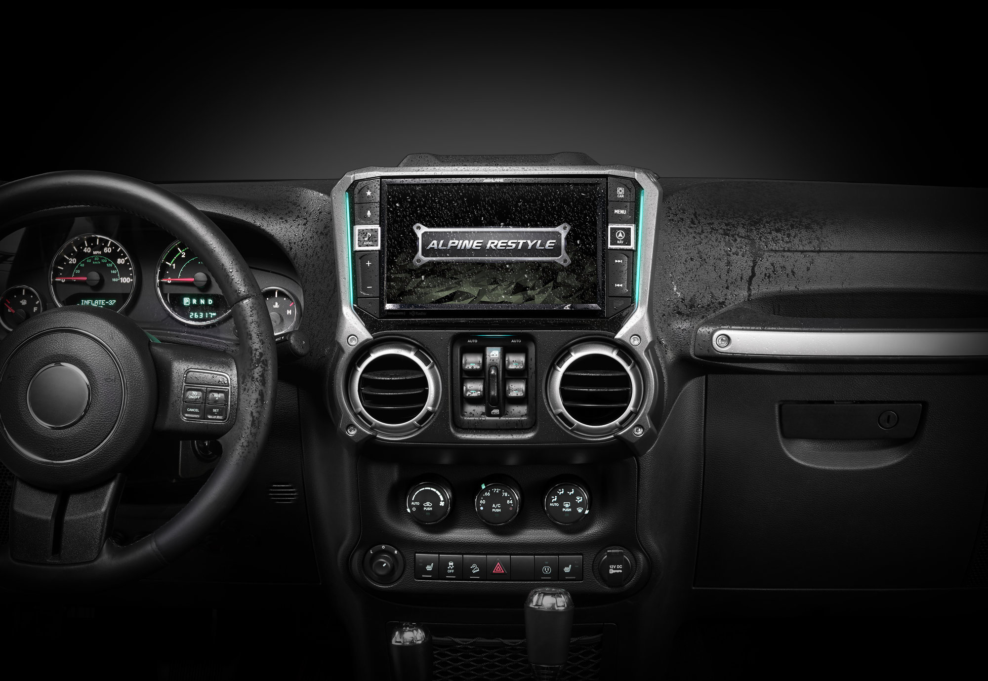 Alpine X409-WRA-JK 9in Dash Restyle System for 11-18 Jeep Wrangler JK |  Quadratec