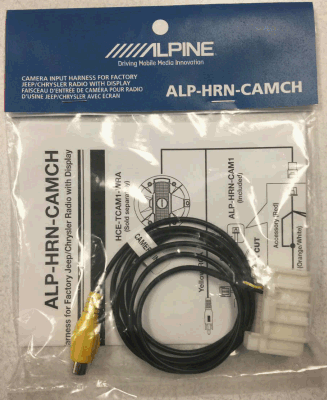 Alpine Camera Socket Alpine ALP-HRN-CAMCH Camera Input Harness for 07-18 Jeep Wrangler JK ...