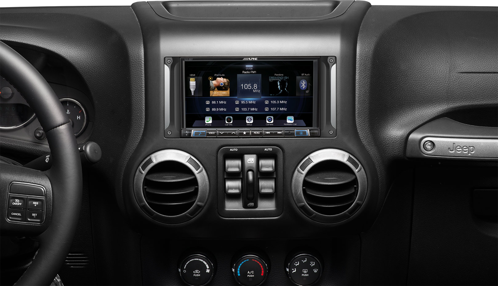 Alpine I207 Wra 7 Quot In Dash Digital Receiver For 07 18 Jeep