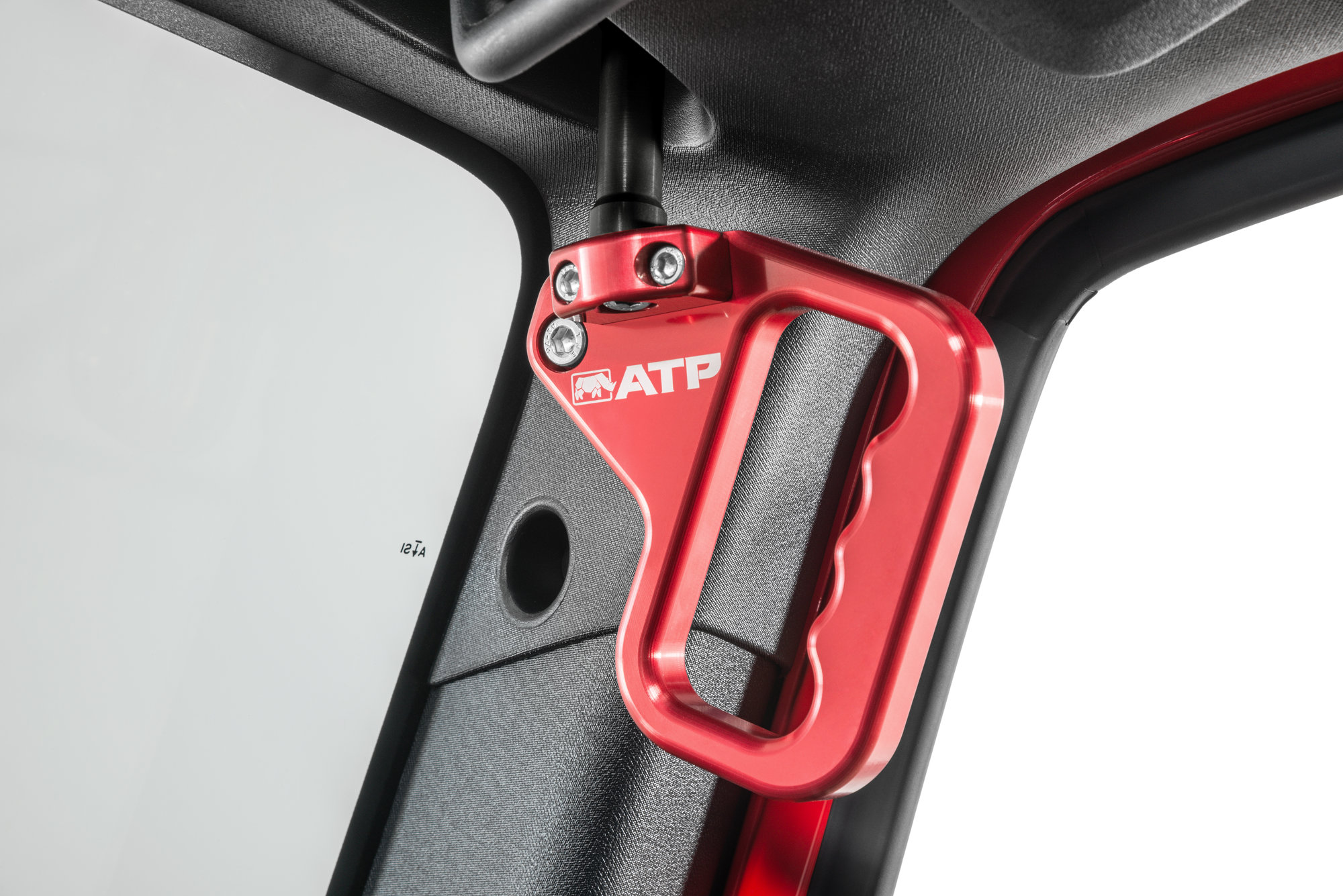 American Trail Products Front Billet Aluminum Grab Handles with Black Brackets for 07-18 Jeep Wrangler JK | Quadratec American Trail Products Front Billet Aluminum Grab Handles with Black Brackets for 07-18 Jeep Wrangler JK | Quadratec