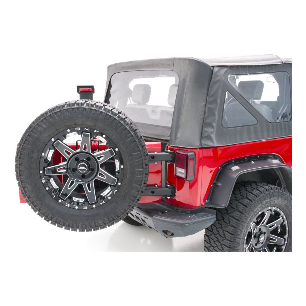 Aries 2563000 Heavy Duty Swing Away Spare Tire Carrier for 07-18 Jeep  Wrangler JK | Quadratec
