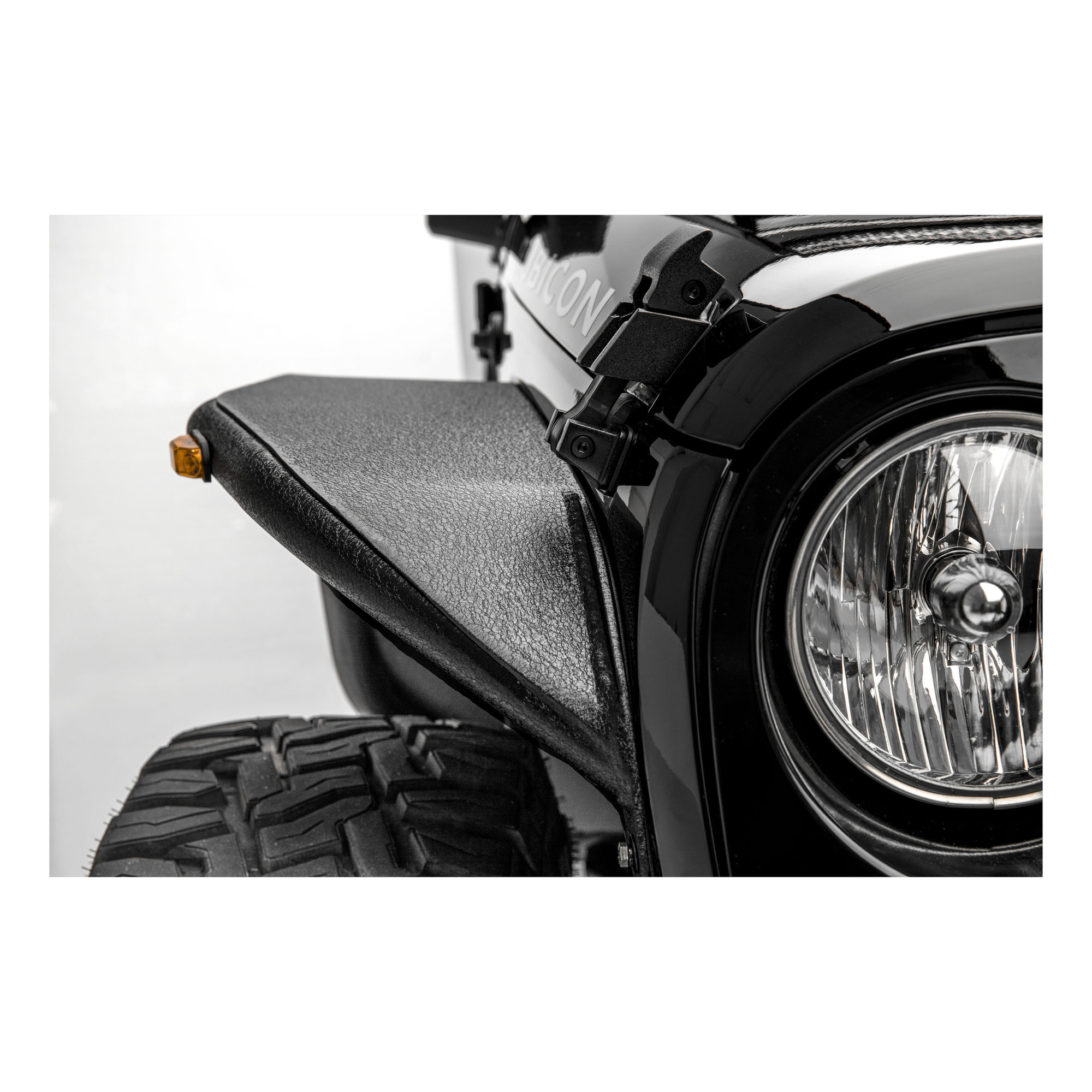 Aries 1500201 Front Fender Flares In Black Textured for 07-18 Jeep Wrangler  JK | Quadratec