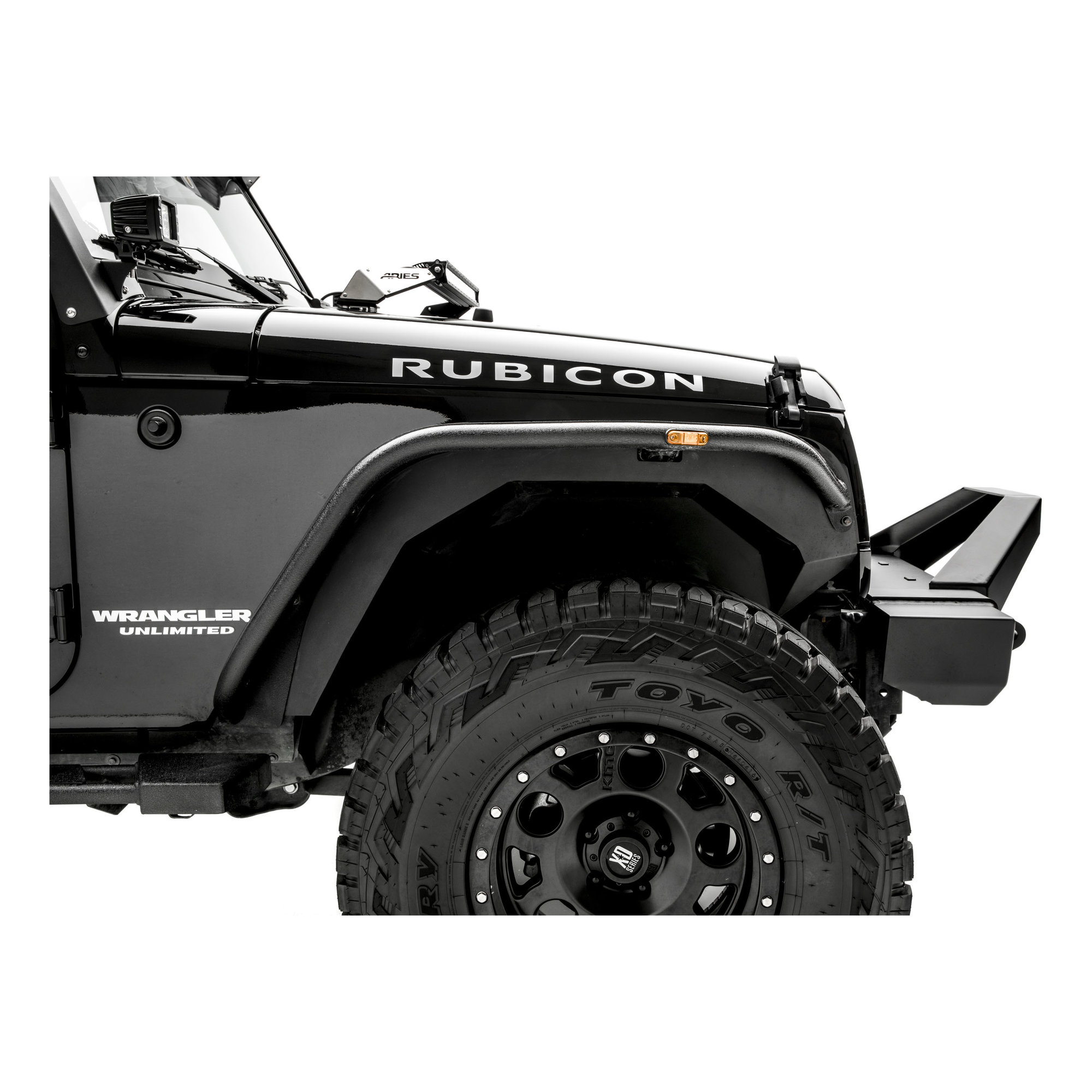 Aries 1500350 Front Inner Fender Panels for 0718 Jeep Wrangler JK