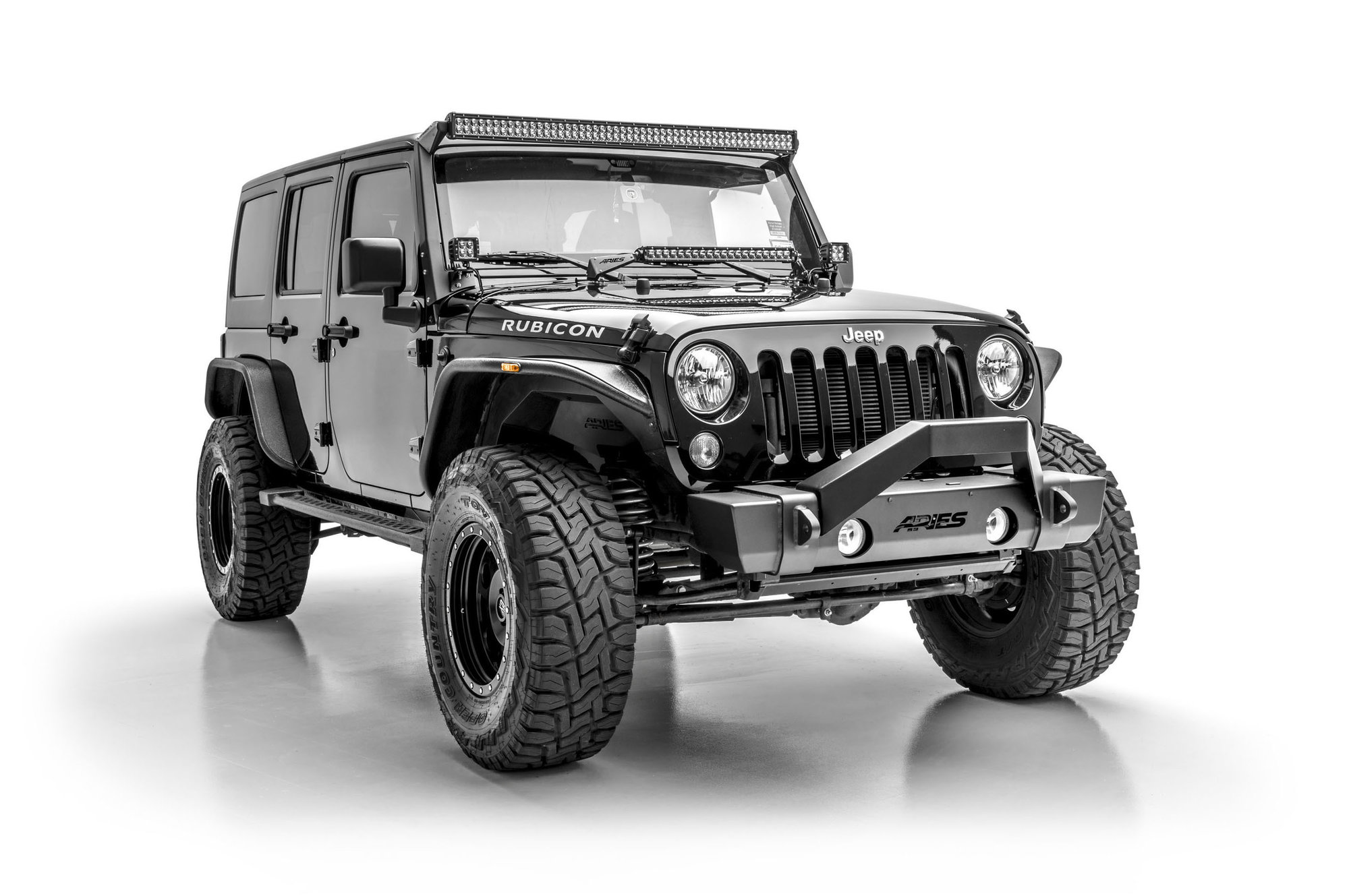Aries 15912 Carbide Black Powder Coat Hood Light Mounting Brackets for 07-17 Jeep Wrangler JK Aries 15912 Carbide Black Powder Coat Hood Light Mounting Brackets for 07-17 Jeep Wrangler JK
