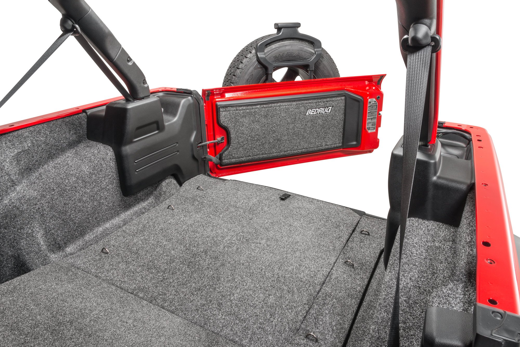 Bedrug Premium Carpeted Rear Cargo Liners for 18-20 Jeep Wrangler JL  Unlimited | Quadratec