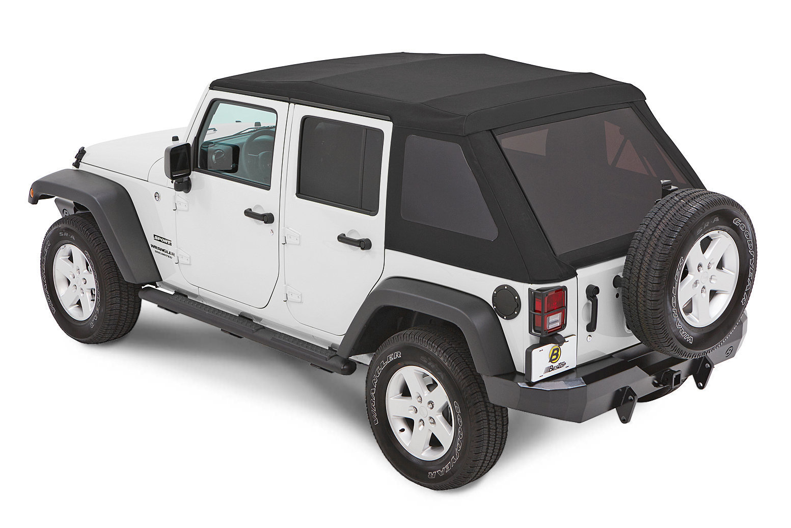 Bestop Trektop NX Glide Twill Soft Top for 07-18 Jeep Wrangler JK 4 Door |  Quadratec