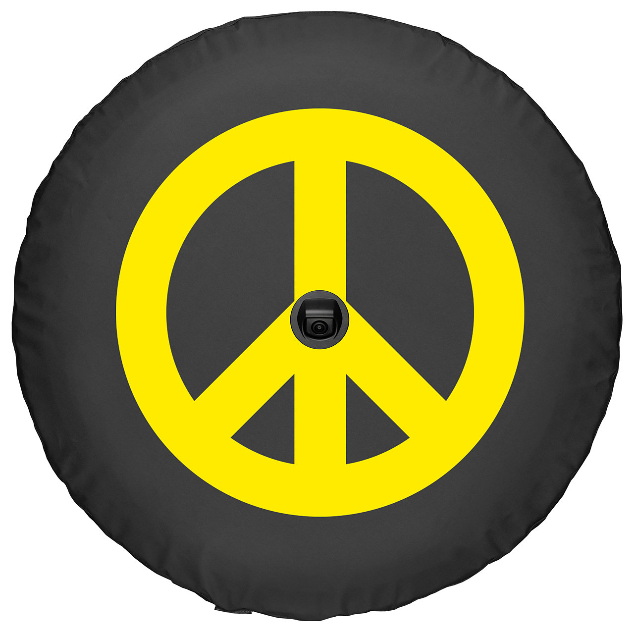 Boomerang Enterprises Peace Sign Logo Tire Cover for 18-20 Jeep Wrangler JL  Quadratec