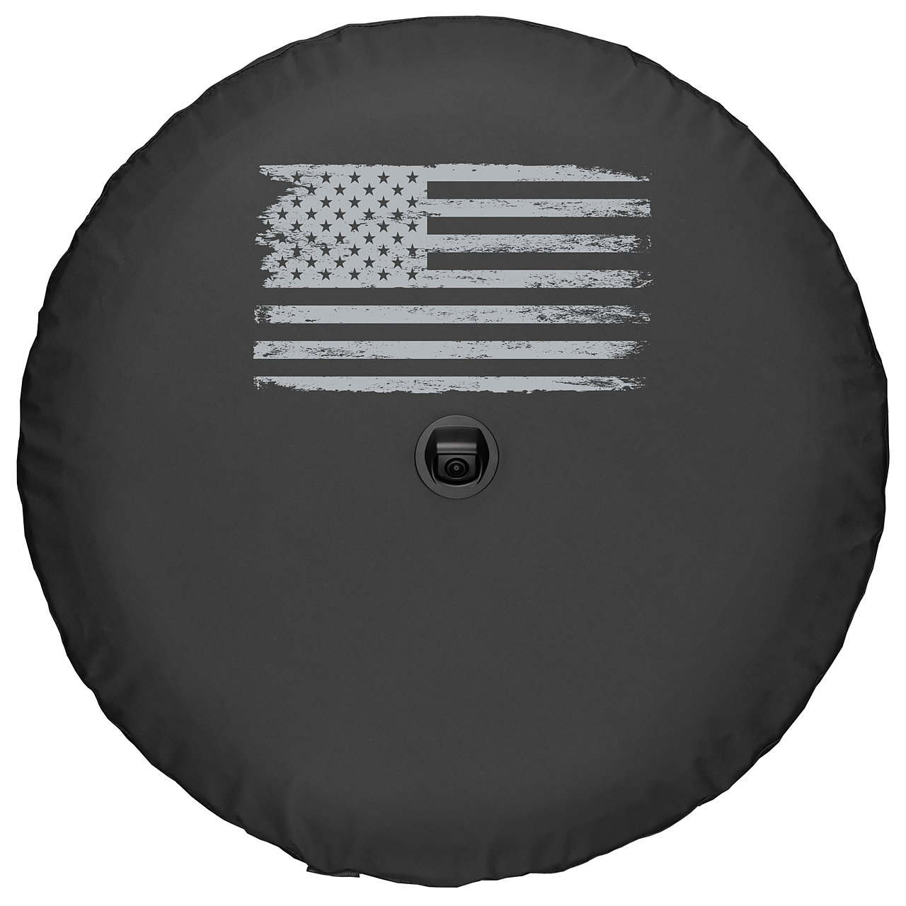 Boomerang Enterprises Distressed American Flag Logo Tire Cover for 18-21 Jeep  Wrangler JL | Quadratec