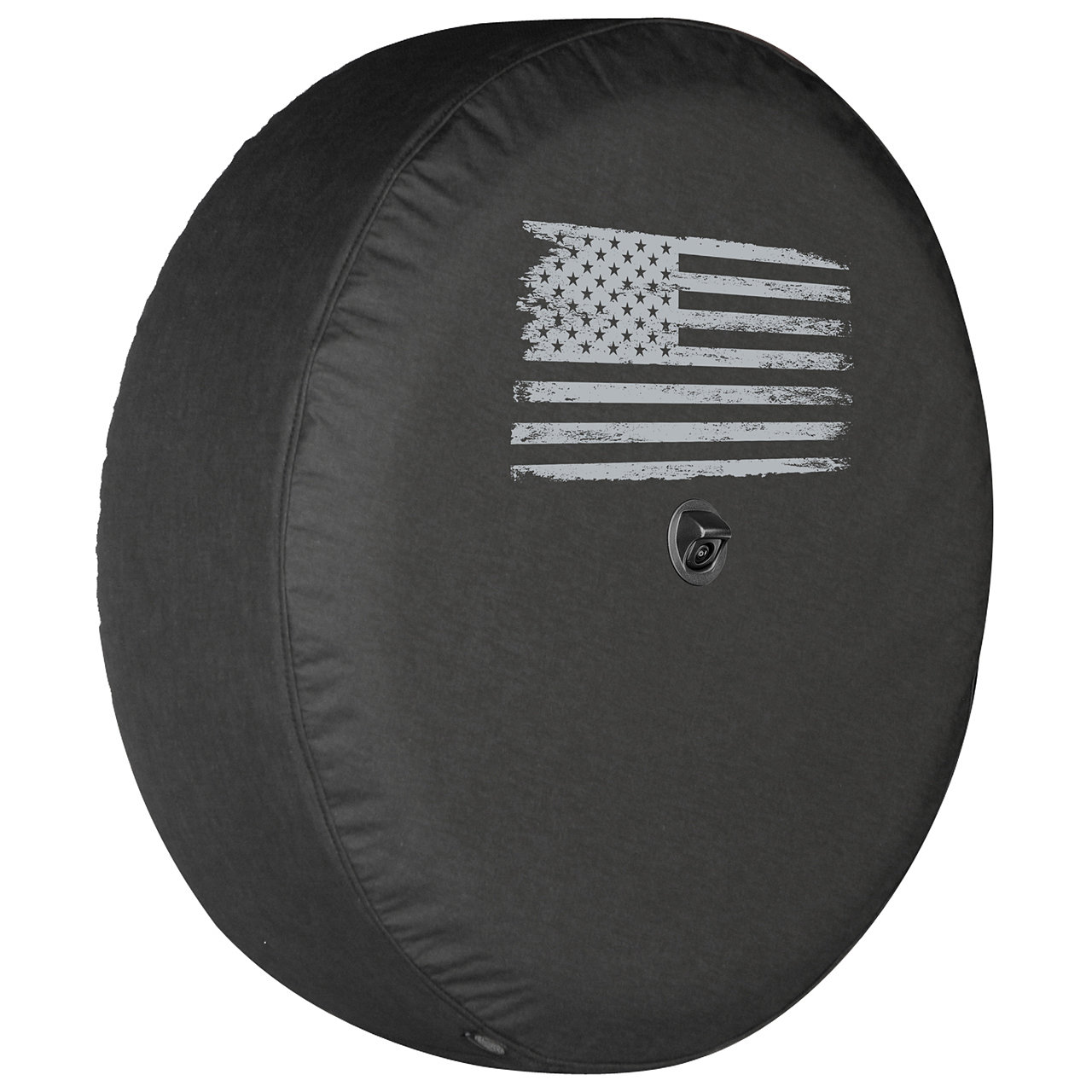 Boomerang Enterprises Distressed American Flag Logo Tire Cover for 18-21 Jeep  Wrangler JL | Quadratec