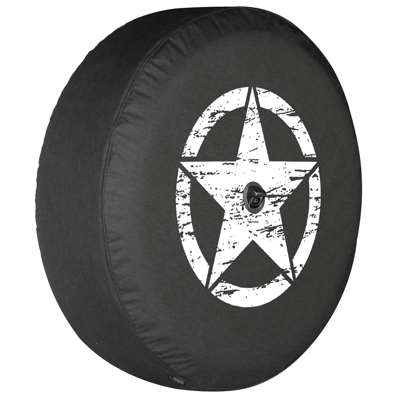 Boomerang Enterprises Distressed Star Logo Tire Cover for 18-20 Jeep  Wrangler JL | Quadratec