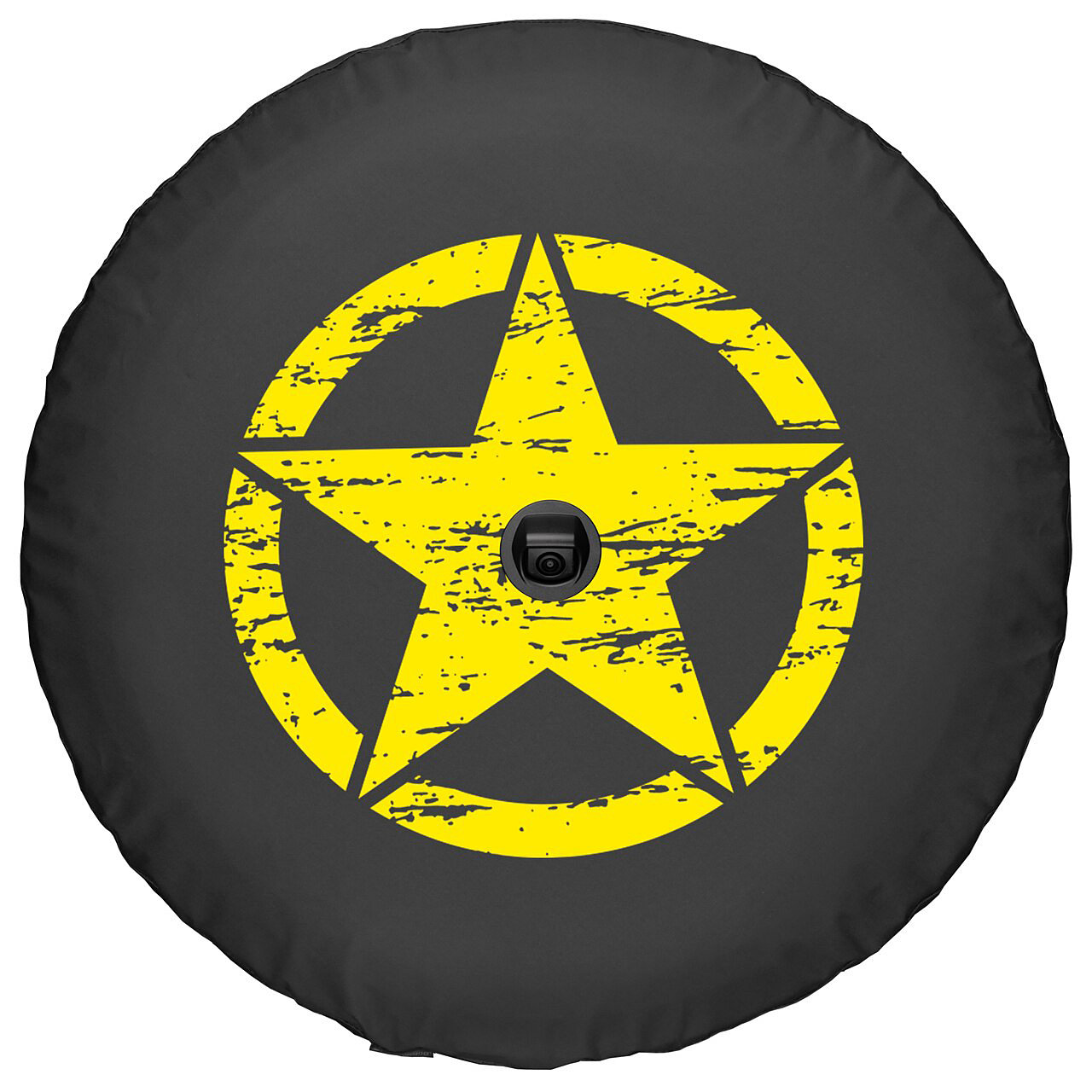 Boomerang Enterprises Distressed Star Logo Tire Cover for 18-20 Jeep  Wrangler JL Quadratec