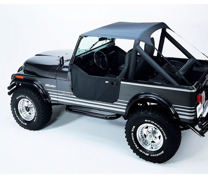 Bestop Traditional Bikini Tops for 76-91 Jeep CJ-7, CJ-8 Scrambler & Wrangler  YJ | Quadratec