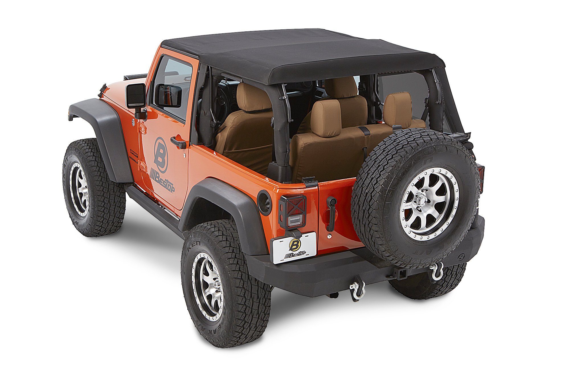 Bestop 56853-35 Soft Top All New Trektop NX Black Diamond; Fabric; With  Door Surrounds; With Tinted Vinyl Windows; With Sunroof; Includes Hardware  | Walmart Canada