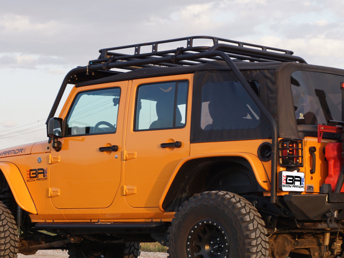 Body Armor JK 6128 Overlander Knuckle Joint Rack System for 07 18 Jeep Wrangler JK Quadratec