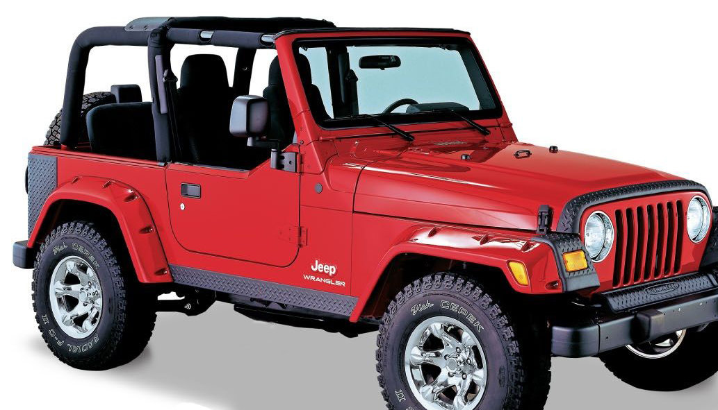 Bushwacker 14002 TrailArmor Rocker Panels for 97-06 Jeep Wrangler TJ |  Quadratec