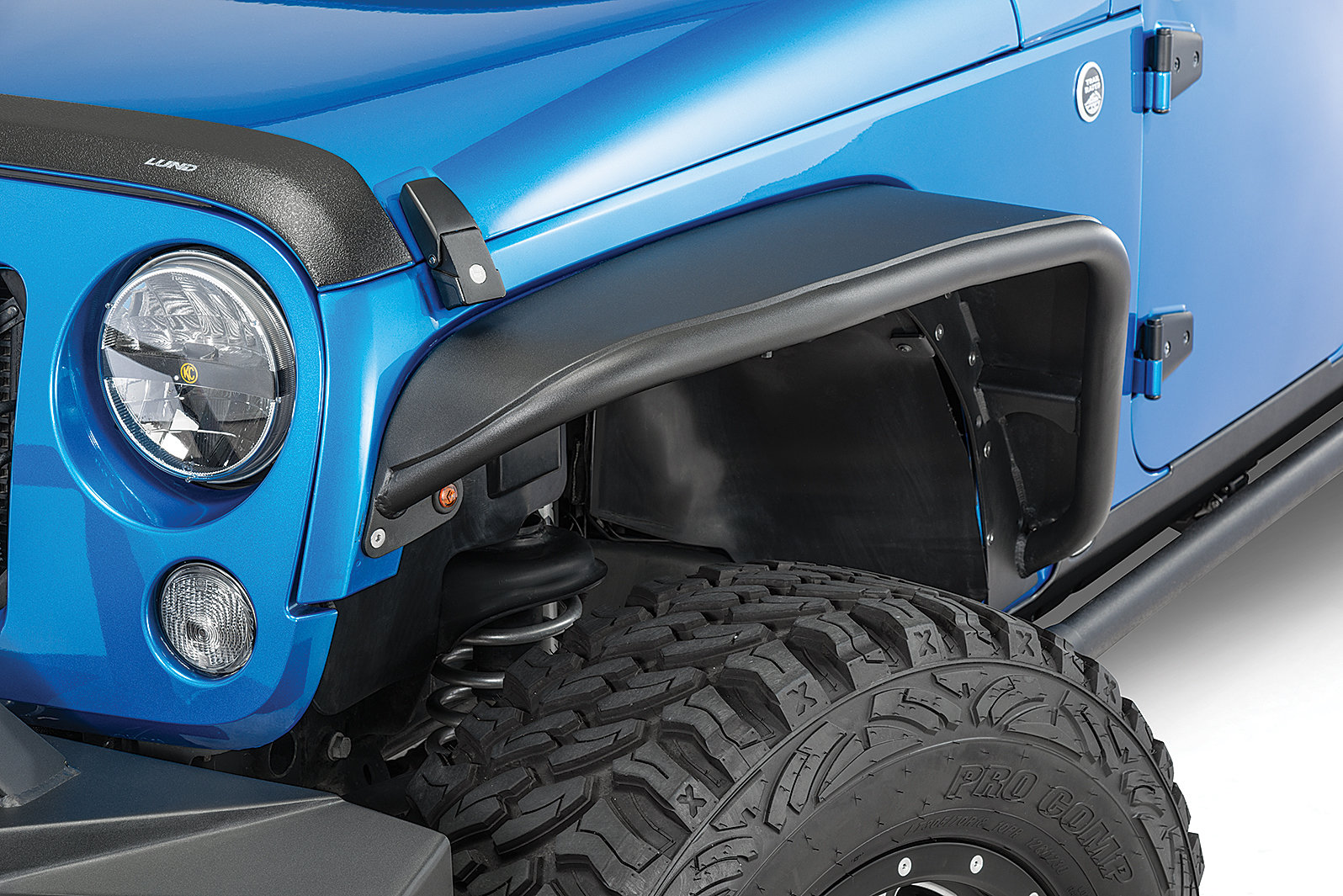 Xtreme Trux Smooth Black Fender Flares Full Set For 07-18 Jeep Wrangler JK/JKU
