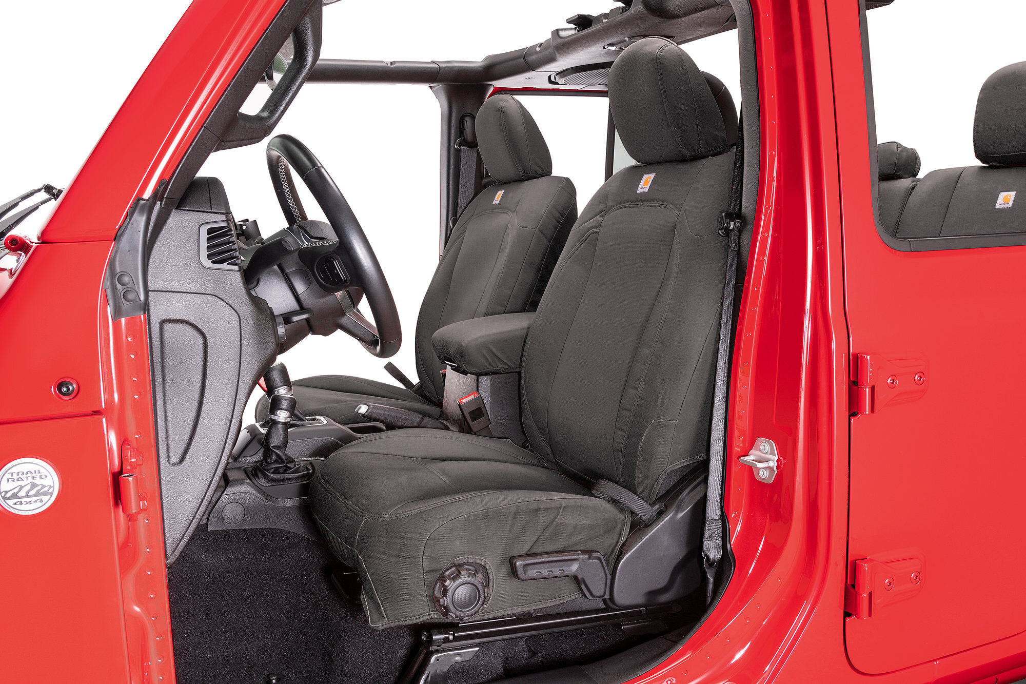 Covercraft Carhartt Super Dux PrecisionFit Custom Seat Covers for 18-24 Jeep Wrangler JL & Gladiator JT | Quadratec