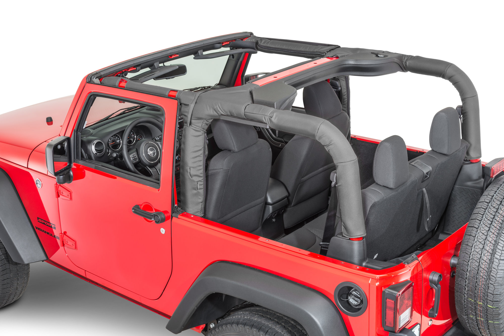 Dirtydog 4X4 Roll Bar Covers for 07-18 Jeep Wrangler JK 2 Door | Quadratec