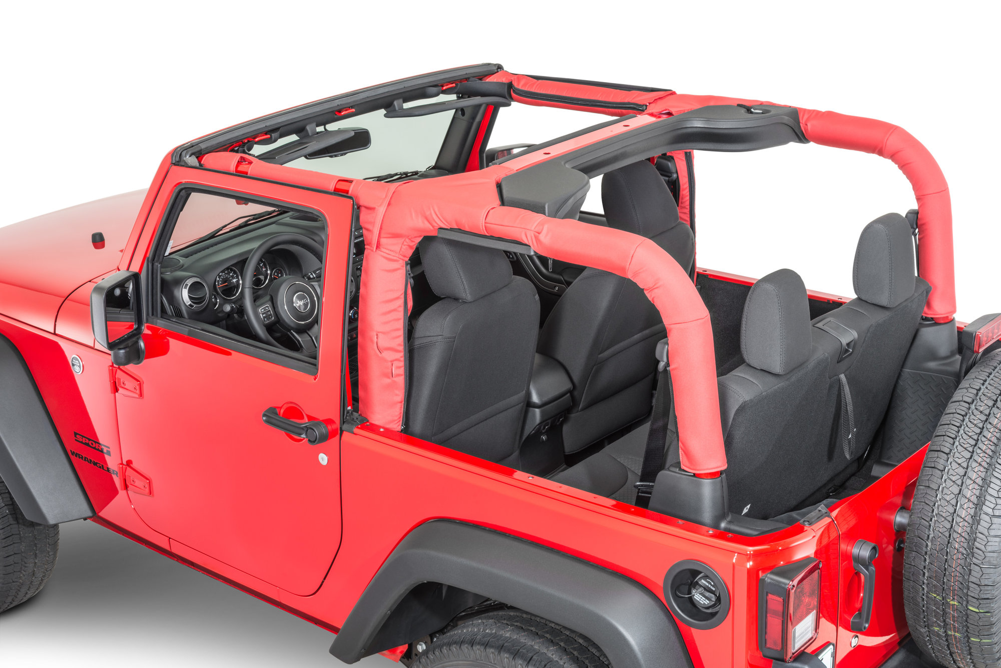 Dirtydog 4X4 Roll Bar Covers for 07-18 Jeep Wrangler JK 2 Door | Quadratec