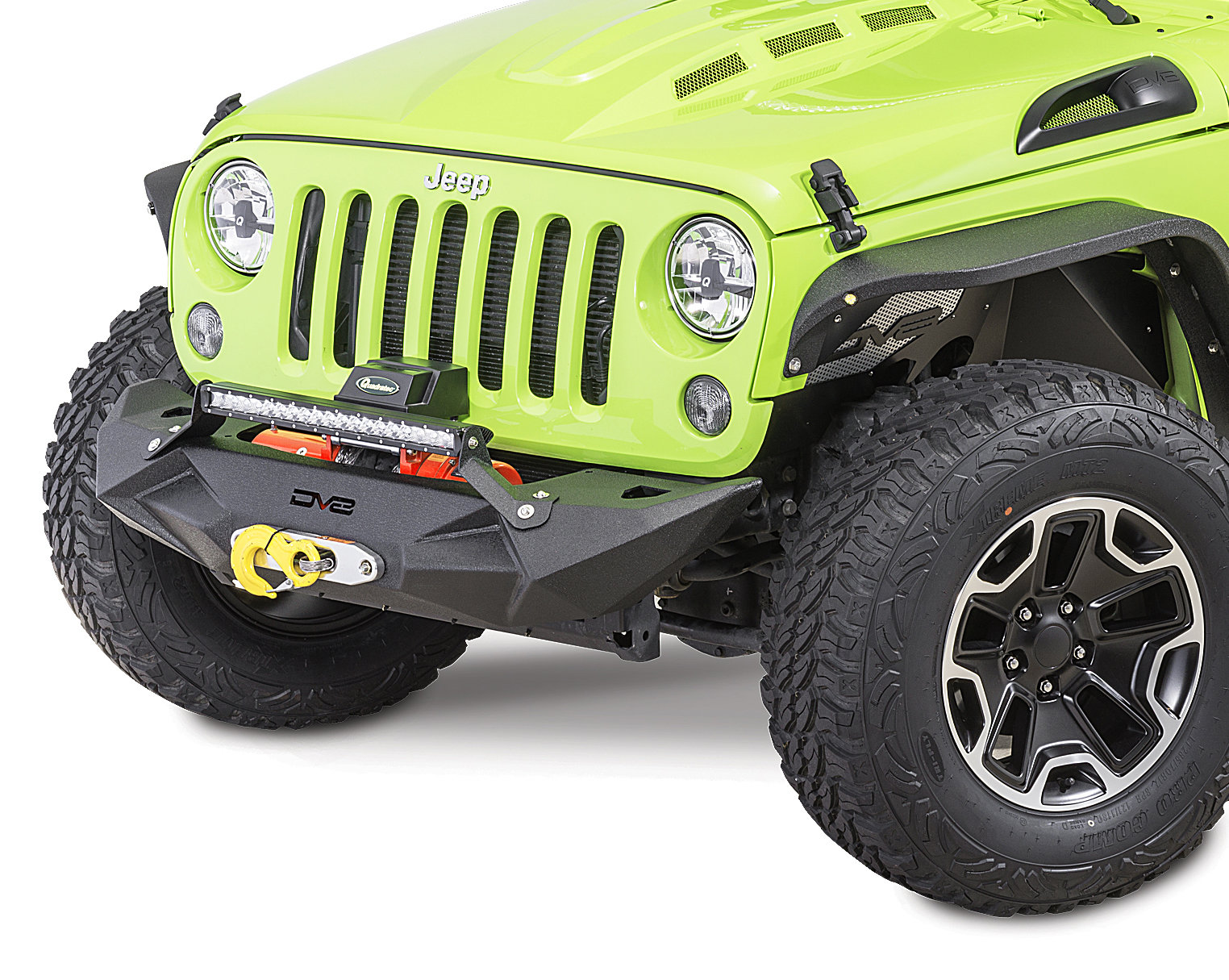 DV8 Offroad FBSHTB-24 FS-24 Front Stubby Bumper for 07-20 Jeep Wrangler ...