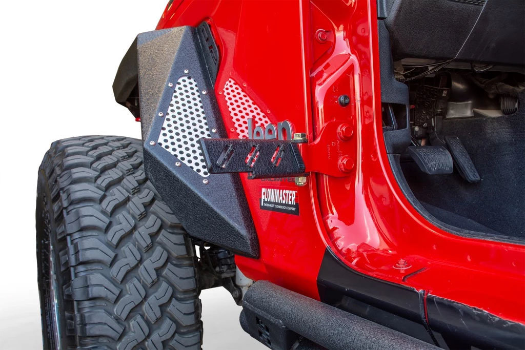 DV8 Offroad STJL-02 Hinge Mounted Foot Pegs for 07-20 Jeep Wrangler JK , JL  & Gladiator JT | Quadratec